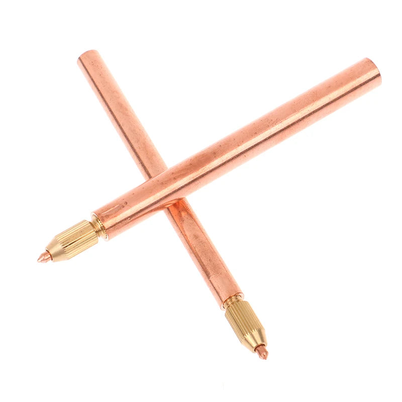 Battery Spot Welding Pen Handheld Copper Belt 3mm Core DIY Point Touch Pen Thread Fixed For Battery Spot Welding Accessories Peaceful Pleasures Health and Wellness