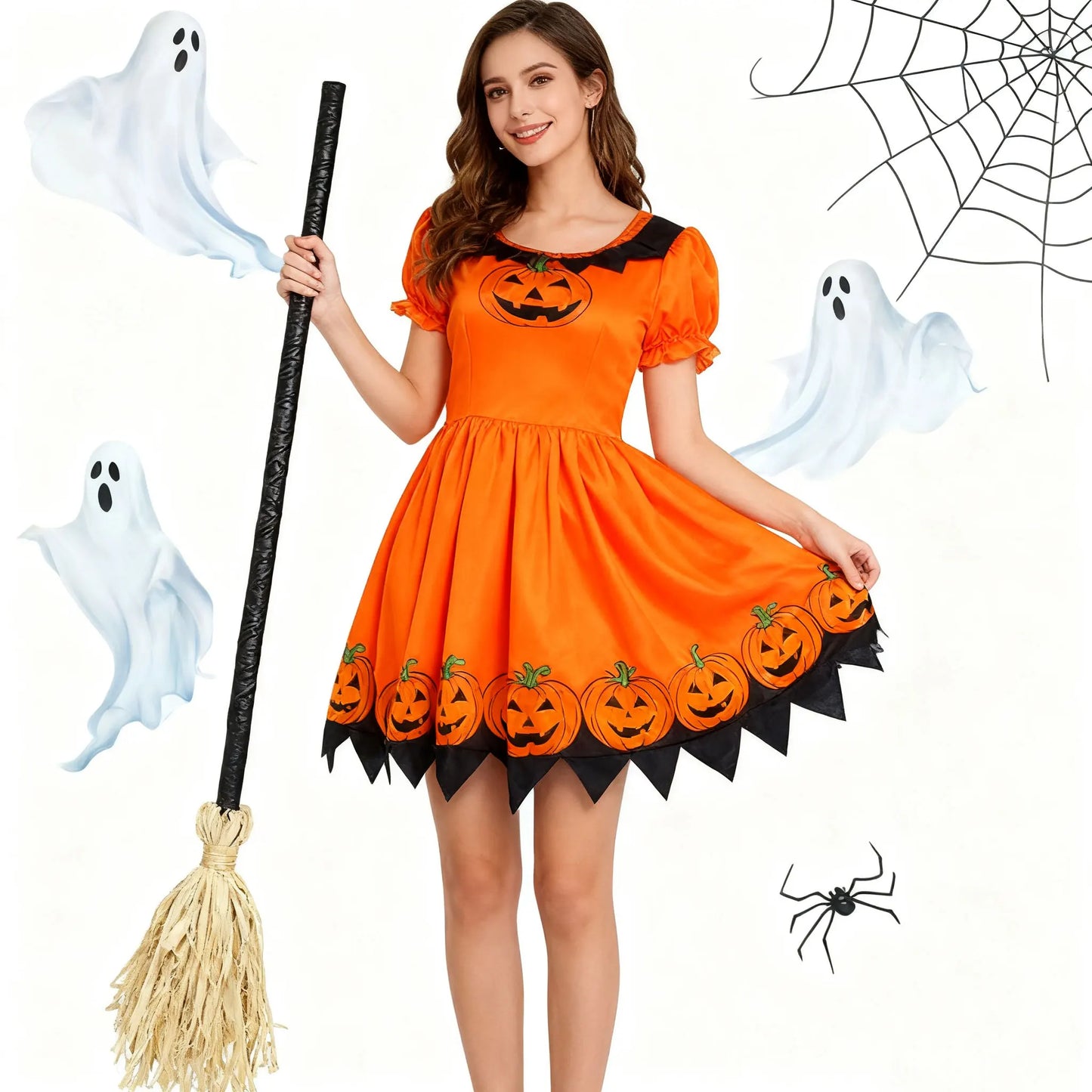 Floating Witch's Brooms Bendable Witches Brooms For Halloween Decor Animated Lights Up Moving Broomstick With Spookys Sounds Peaceful Pleasures Health and Wellness