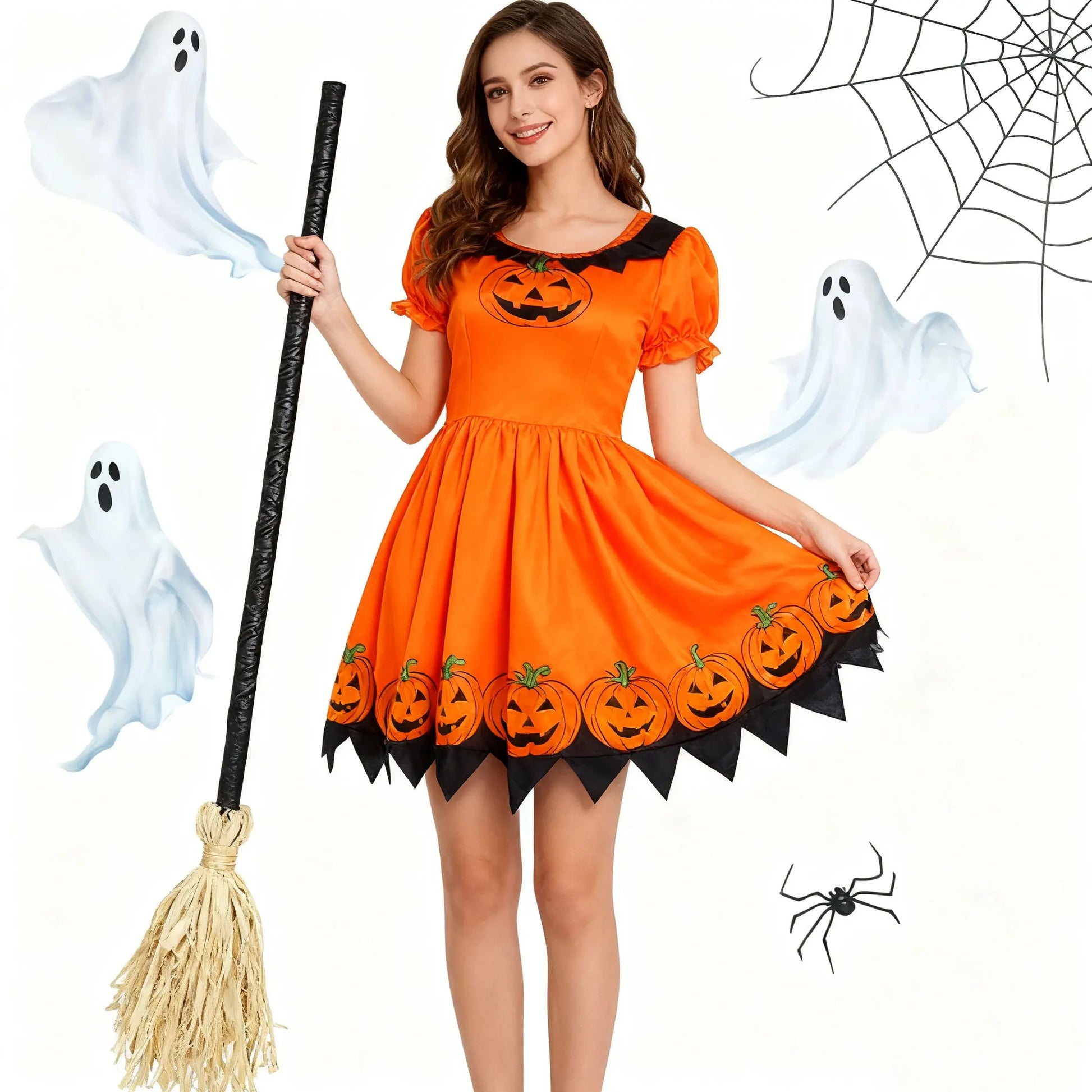 Floating Witch's Brooms Bendable Witches Brooms For Halloween Decor Animated Lights Up Moving Broomstick With Spookys Sounds Peaceful Pleasures Health and Wellness