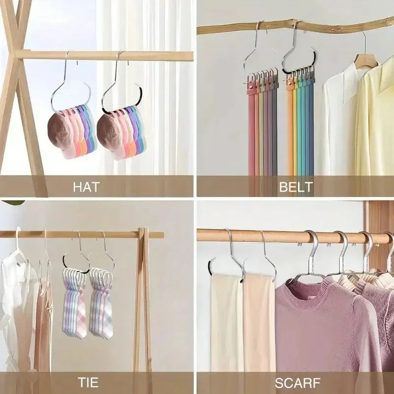 5pcs Baseball Cap Hat Rack Organizer Stainless Steel Hat Hanger Hanging Cap Holder Non-Slip Wall Mount Hook Organizer for Caps Peaceful Pleasures Health and Wellness