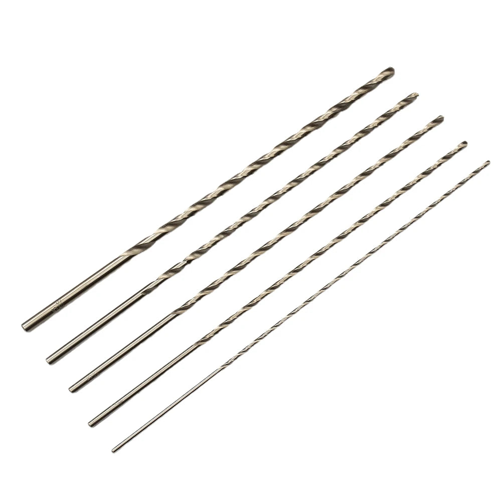 Extra Long HSS Drill Bits 2 3 5 4 Double Fluted Bit Metal Wood Deep