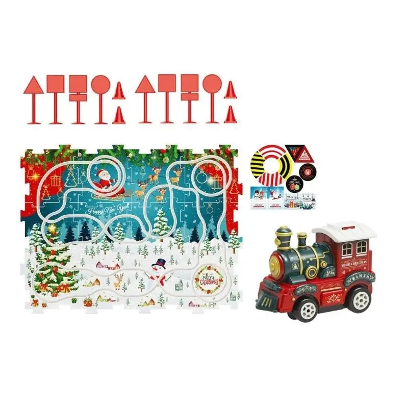 Kids Puzzle Train Track Toy Set | Ages 3+ Christmas Gift