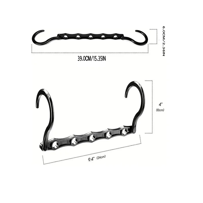 Space Saving Storage Hangers Multifunction Plastic Clothes Racks Rotary Organizer Hangers 5 Hole Magic Closet Wardrobe Organizer Peaceful Pleasures Health and Wellness
