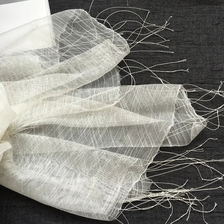 Pure White Silk Cotton Scarf for Plant & Wax Dyeing | Shawl