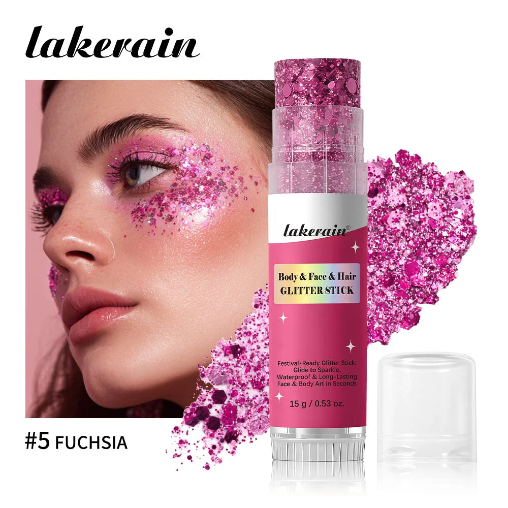 Body Shimmer Glitter Stick – Waterproof & Long-Lasting Glow