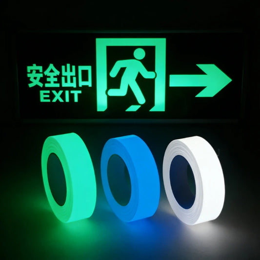 New Adhesive Fluorescent Tapes Luminous Tape Waterproof Self-adhesive Glow Sticker Fluorescent Warning Tapes Safety Supplies Peaceful Pleasures Health and Wellness