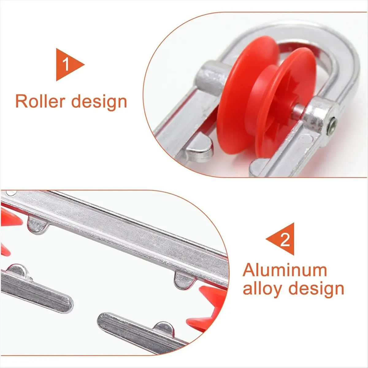 *ABDH 6 Pcs Clothesline Spreader, Aluminium Heavy Duty Outdoor Clothes Line Separator Pulley for Heavy Loads and Clothesline Peaceful Pleasures Health and Wellness