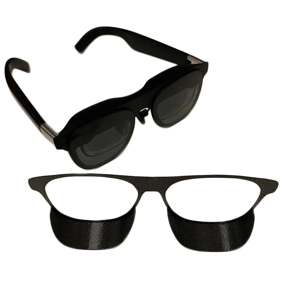 3D Printing Technology And Sturdy And Wear-Resistant Materia For Xreal One Black Screen Shade Lens Protector Bottom Light Shield Peaceful Pleasures Health and Wellness