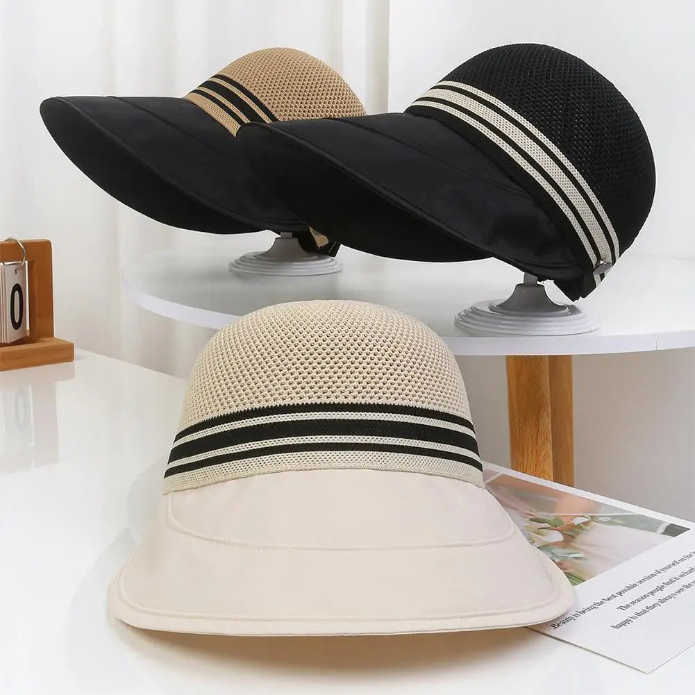 Women's Wide Brim Sun Hat – Breathable UV Outdoor Cap