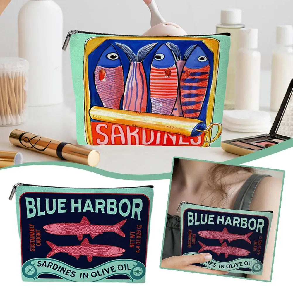 Unisex Adult Makeup Bag Hypoallergenic Mini Cosmetic Pouch Multifunctional Tote Bag Polyester Shopping Bag Casual Handbag Peaceful Pleasures Health and Wellness