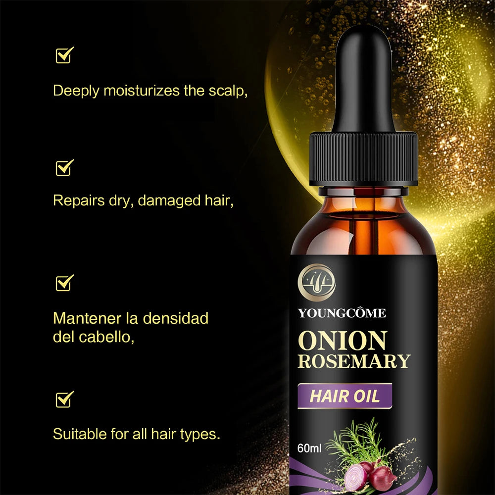 Onion & Rosemary Hair Growth Essential Oil – 2-Pack Peaceful Pleasures Health and Wellness
