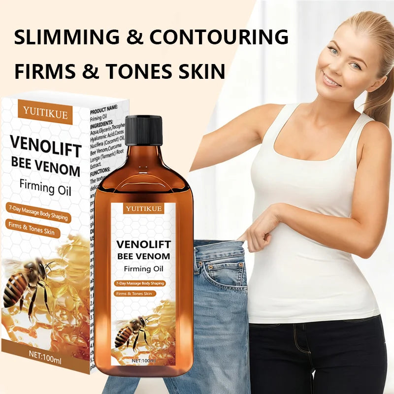 YUITIKUE Bee Venom Firming Oil 100ml – Slimming Body Oil Body Firming Oil Peaceful Pleasures Health and Wellness