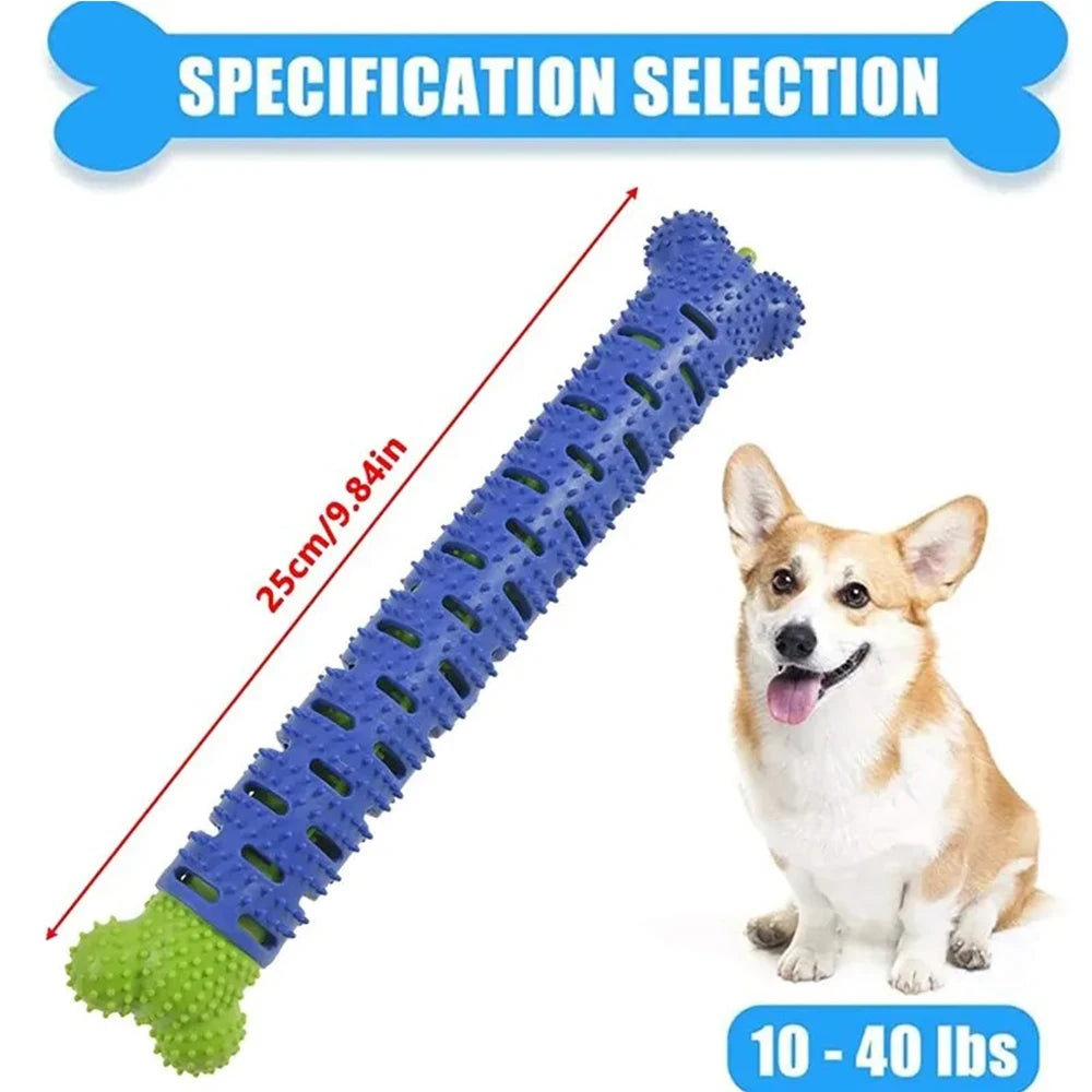 Dog Tooth Grinding Stick Food Grade Cleaning Massager Rubber Tooth Brush Chewing Toy Teeth Cleaning Pet with Slight Bite Force Peaceful Pleasures Health and Wellness
