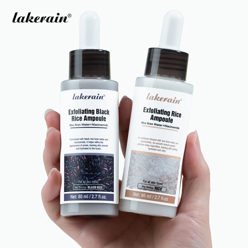 Gentle Rice Exfoliation Brightened-Looking Effect Long-lasting Hydrating Gentle Cleaning Soothing Skin Exfoliant Rice Ampoule Peaceful Pleasures Health and Wellness SET