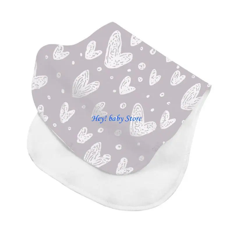 Soft Absorbent Baby Burp Cloths – Newborn Feeding & Teething Bibs