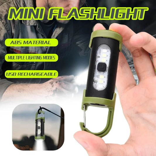 Mini Rechargeable COB Keychain Flashlight 800 Lumen EDC Keychain Flashlight Oasis Select