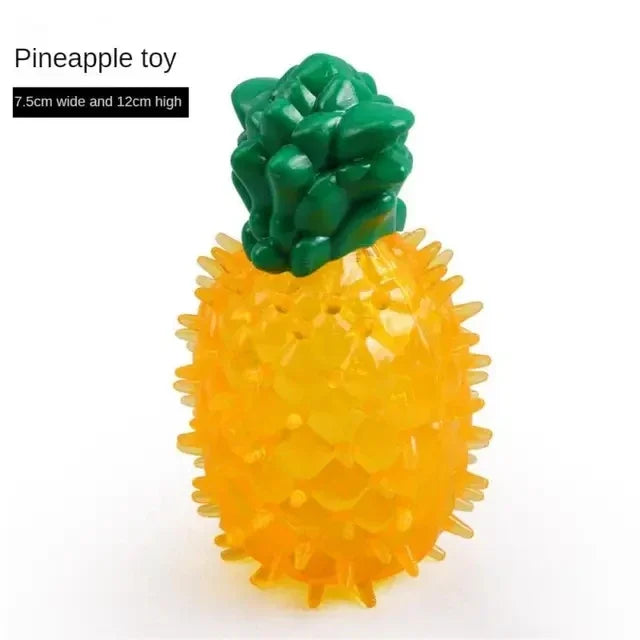 Freezable Fruit Pet Chew Toy | Cooling Dog & Cat Summer Toy