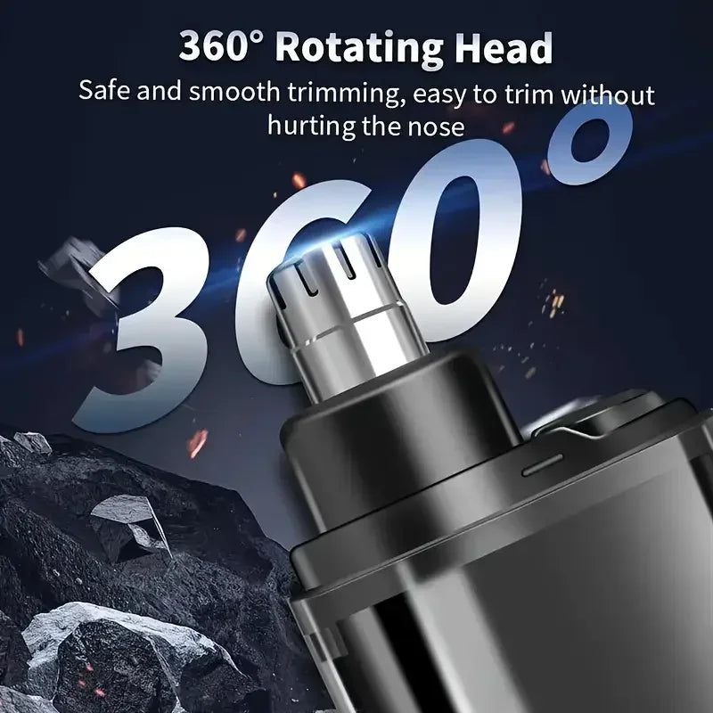 2-in-1 Electric Nose & Ear Hair Trimmer | USB Rechargeable