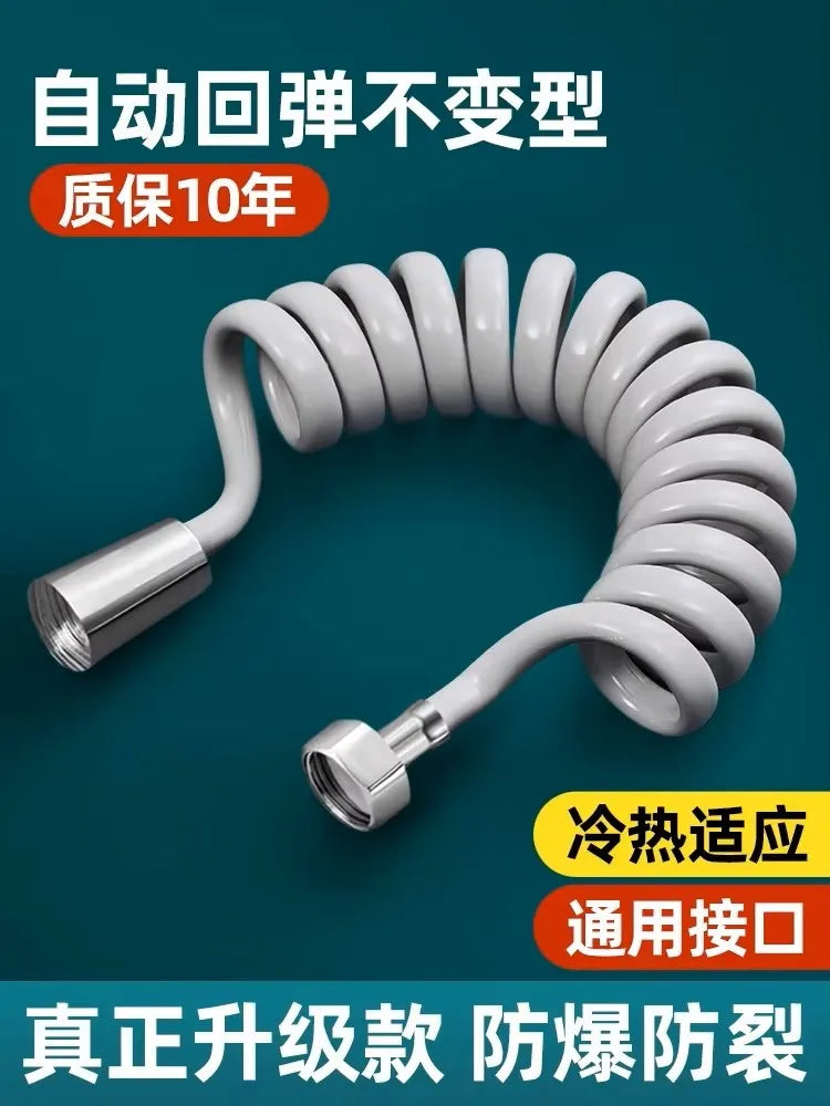 Flexible PVC Spring Shower Hose 1.5–5M | Bidet Sprayer