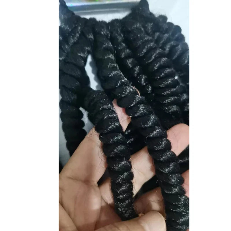 2pcs Large 20MM hair beads ponytail accessorie for kids 7inch box braid elastic hair extension synthetic with big bubbles balls Peaceful Pleasures Health and Wellness