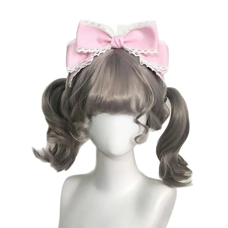 Big Bow Headwear Black Hair Accessory Personality Simple Lolita Hair Clip Women's Cute Hair Clips Blue Lolita Accessories Girls Peaceful Pleasures Health and Wellness