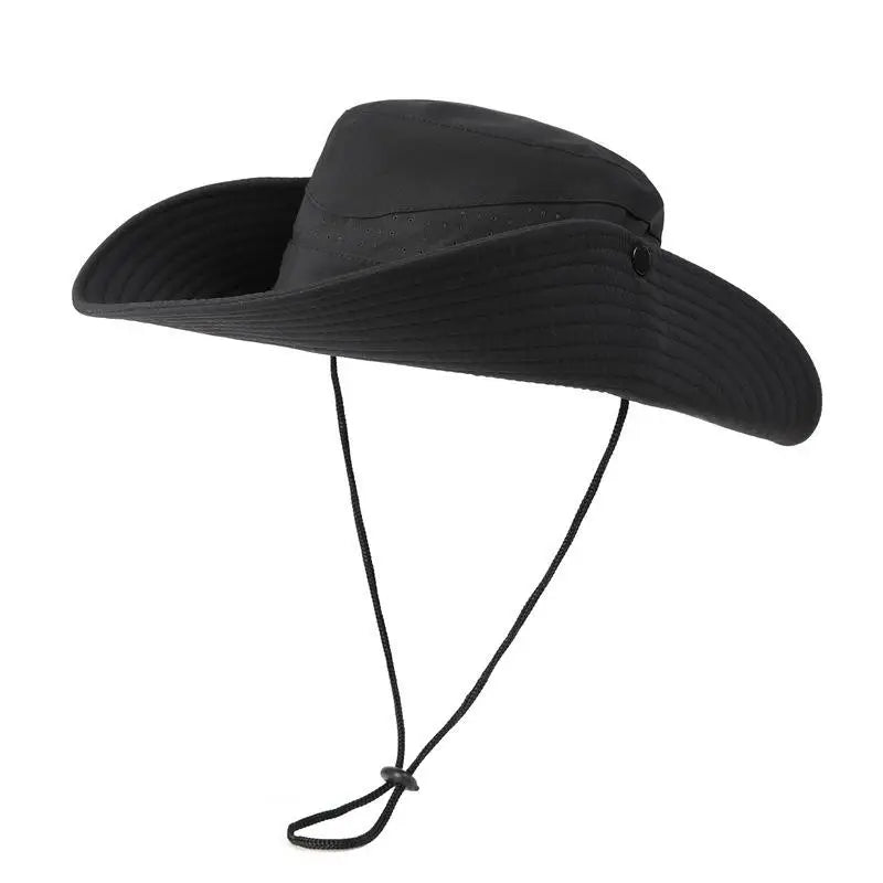 Quick-Dry Wide Brim Bucket Hat – Unisex Outdoor Sun Hat