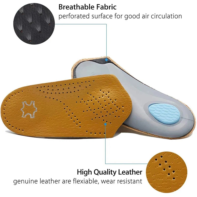 Orthotic Inserts 3/4 Length, Half Plantar Fasciitis Support with Metatarsal Pad Heel Cushion Peaceful Pleasures Health and Wellness