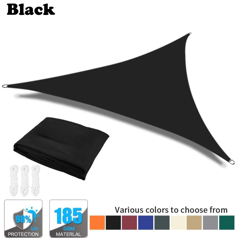 Triangle Sun Shade Sail Canopy – 98% UV Block Outdoor Cover