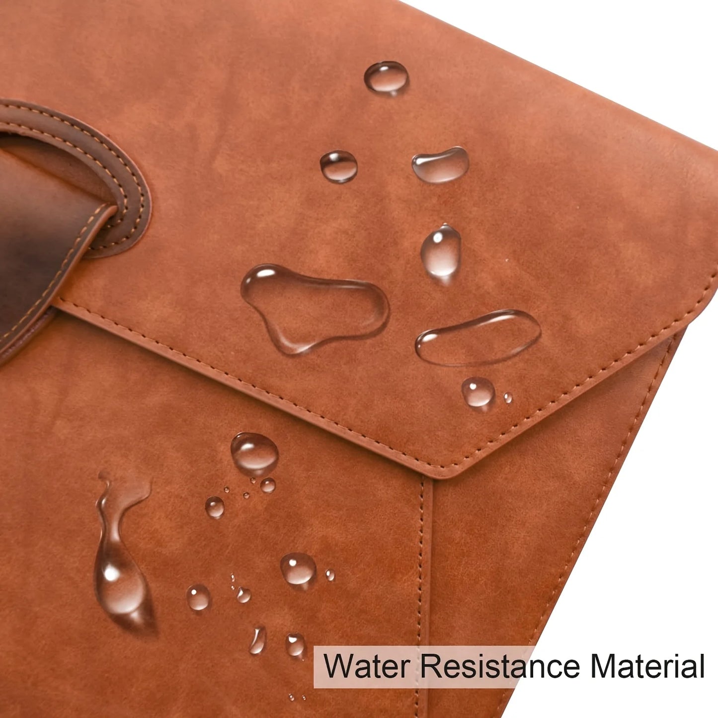 Vintage Brown A4 Faux Leather Portfolio Folder | Magnetic Snap