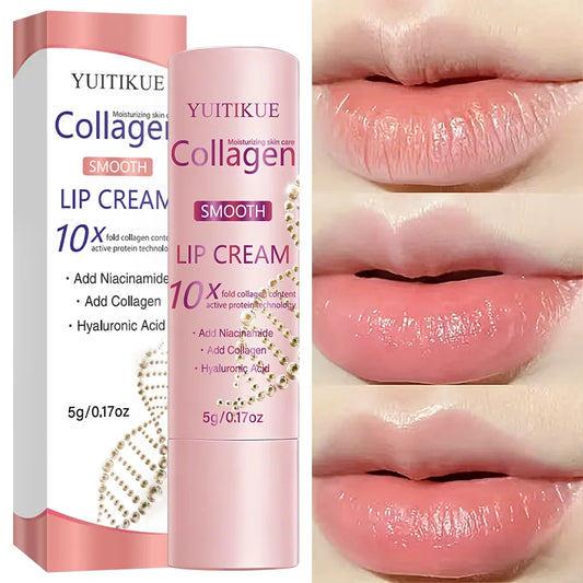 Collagen Lip Cream – Niacinamide & Hyaluronic Acid 24H Moisture Moisturizing Lip Cream Oasis Select