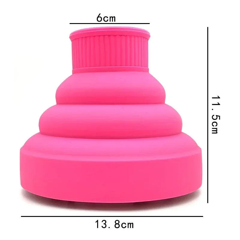 Collapsible Silicone Hair Dryer Diffuser | Heat-Resistant Cover