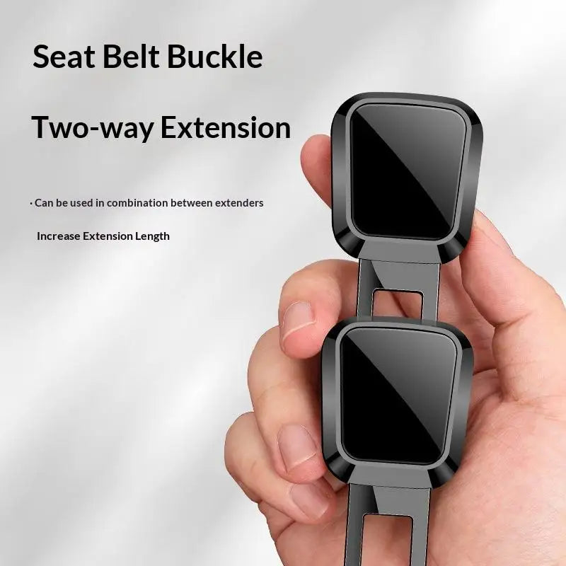 Zinc Alloy Car Seat Belt Buckle Extender | One-Button Release