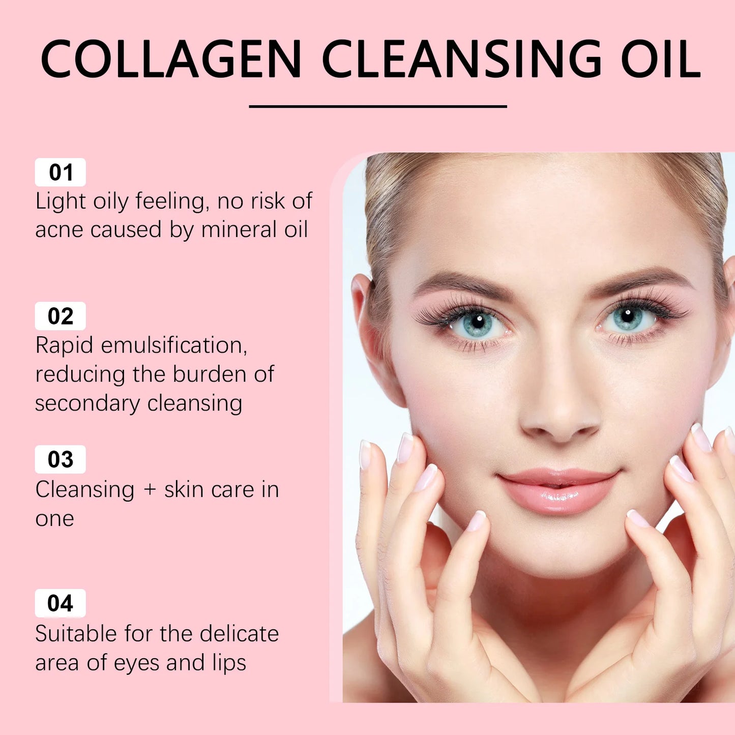 Collagen & Jojoba Oil Makeup Remover – Deep Pore Cleanser