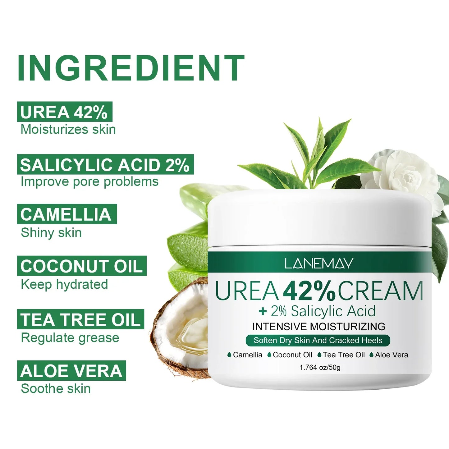 2-Pack 42% Urea & Salicylic Acid Hand & Foot Cream | Deep Moisture