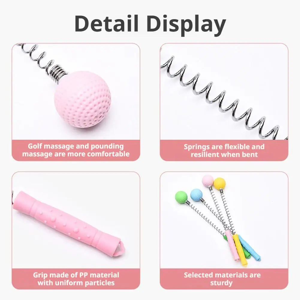 Golf Ball Massage Hammer – Manual Acupoint Body Massager
