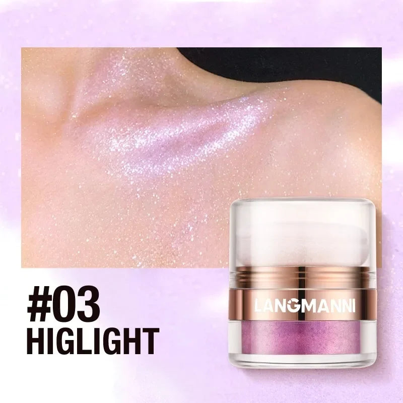 Diamond Glitter Highlighter Powder – Shimmer Face & Body Glow