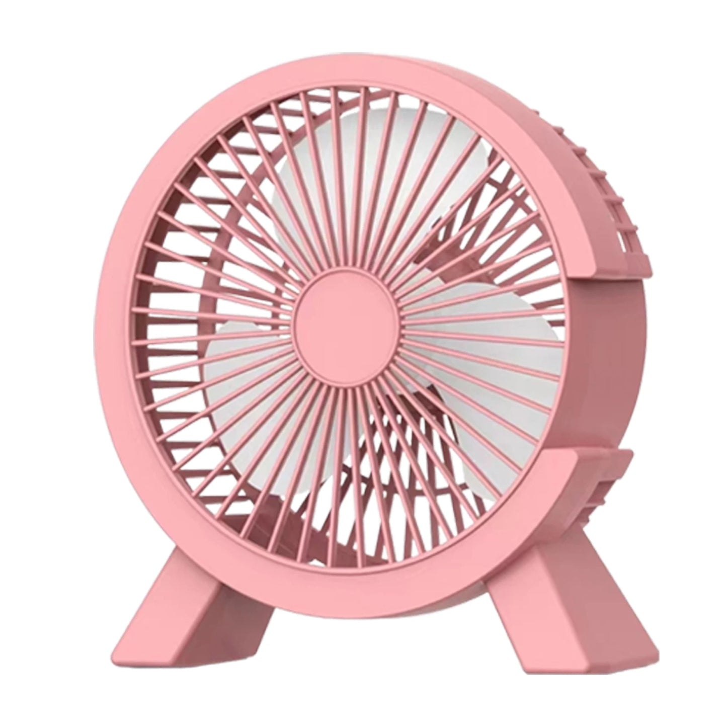 Cooling Table Desk Fan Rechargeable Air Cooler for Traveling Outdoor Office Peaceful Pleasures Health and Wellness Pink