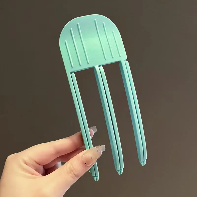 1/2Pcs Simple Fluffy Hair Roots Clips No Heat High Vertex Hair Curler Styling Fluffiness Women Men Volume Wind Sculpting Comb Peaceful Pleasures Health and Wellness Green S