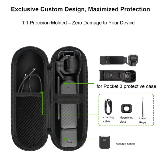 Storage Carrying Bag For DJI OSMO Pocket 3 Portable Shockproof Protective Case Cover Box Travel Handbag Camera Accessories Peaceful Pleasures Health and Wellness Default Title