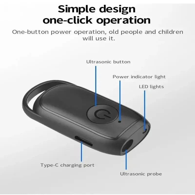 USB Rechargeable Ultrasonic Anti Bark Deterrent Device Portable Long Distance Dog Barking Control Trainer with LED Light Outdoor Peaceful Pleasures Health and Wellness