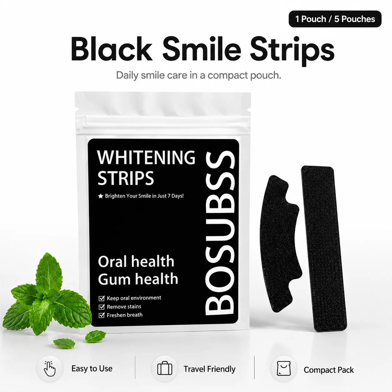 Teeth Brightening Strips 5 Pairs – Daily Smile Care