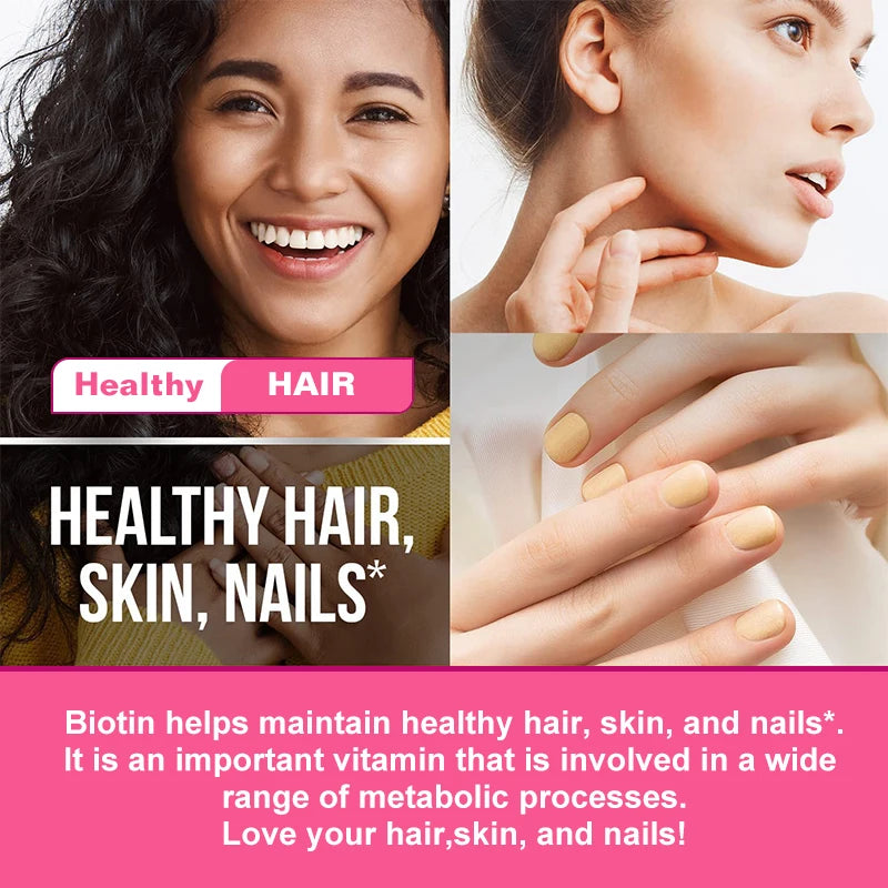 Collagen Gummies with Biotin, Vitamin C & E – Hair, Skin, Nails & Joints | 60 Count Peaceful Pleasures Health and Wellness