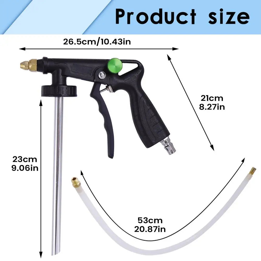 Airbrush Paint For Automobile Chassis Glue Gun Auto Armored Sprayer Adjustable Undercoating Metal Sprayer Gun Underbody Coating Peaceful Pleasures Health and Wellness Black