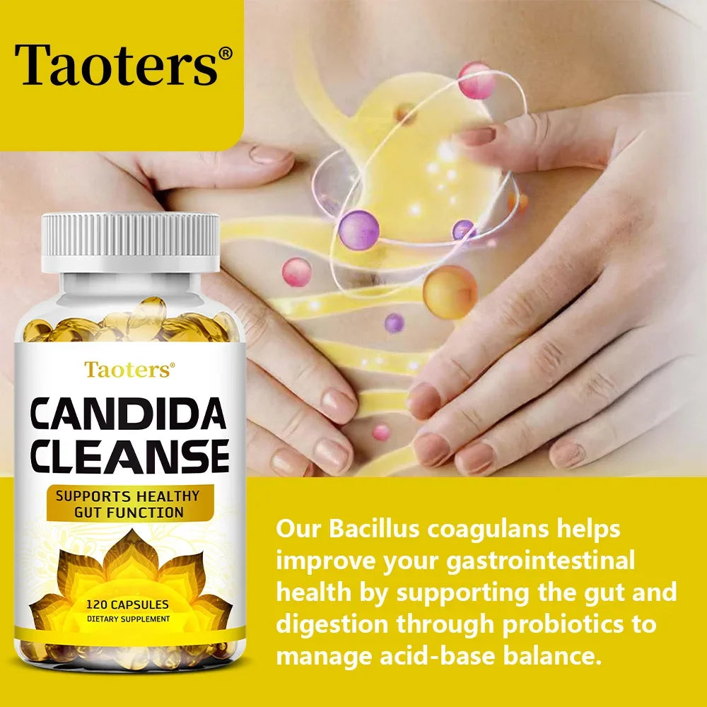 Candida Cleanse 120 Caps – Gut, Liver & Colon Detox Support