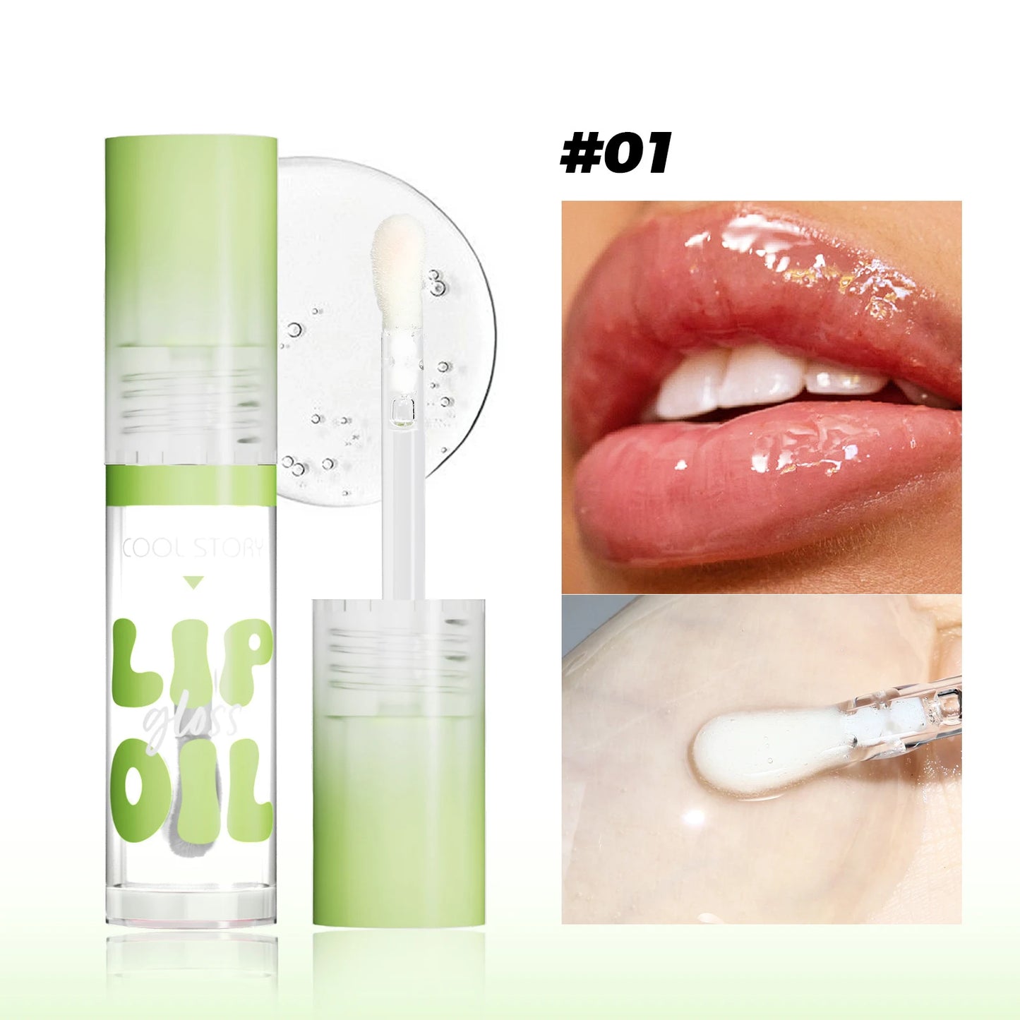 Crystal Jelly Lip Gloss & Lip Oil | Mirror Shine Non-Sticky