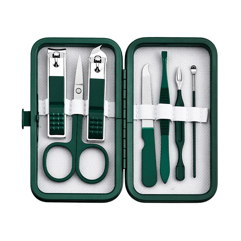 7-Piece Nail Clipper Set with Travel Case | Stainless Steel