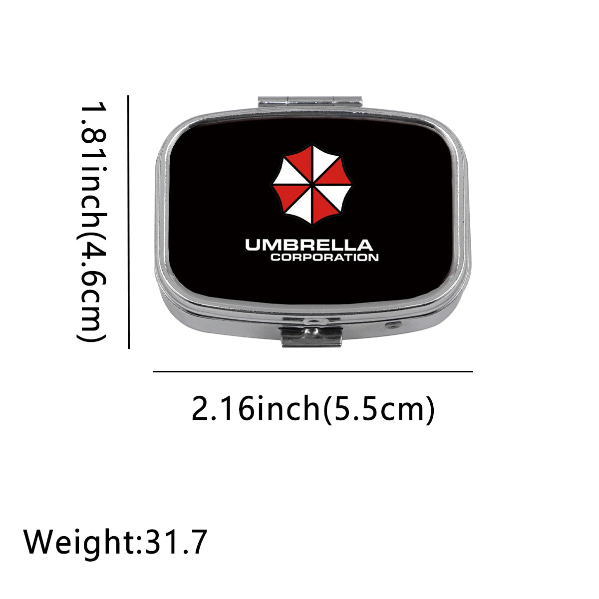 Famous Horror Film Metal Medicine Box Pill Packaging Health Products Moisture Resistant Storage Case Personalized Fashion Casket Peaceful Pleasures Health and Wellness