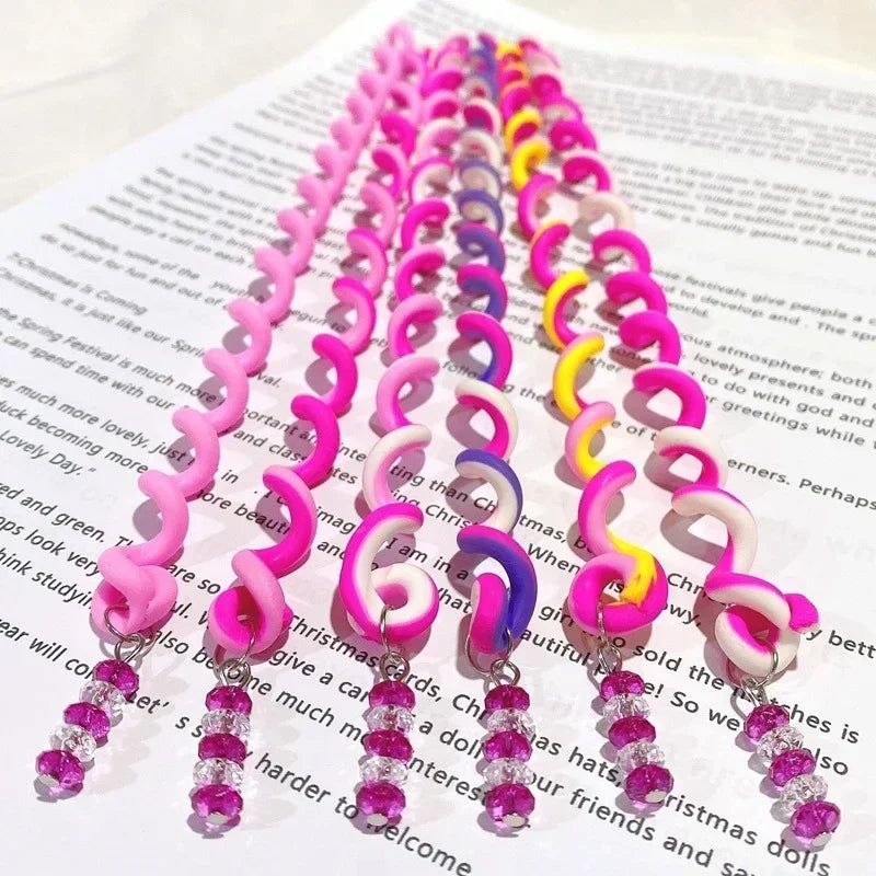 6PCS/lot Rainbow Color Headband Cute Girls Hair Band Crystal Long Elastic Hair Bands Headwear Hair Accessories Random Color Peaceful Pleasures Health and Wellness