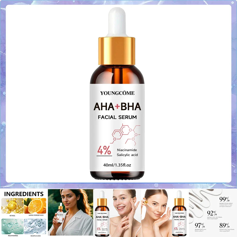 AHA 30% BHA 2% Exfoliating Face Peel Serum | YOUNGCOME
