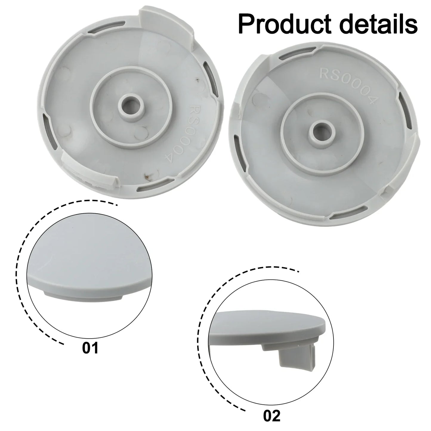 RAC122 Spool Cap Covers for RLT4027 RLT5027 RLT6030 | 2 or 6 Pack